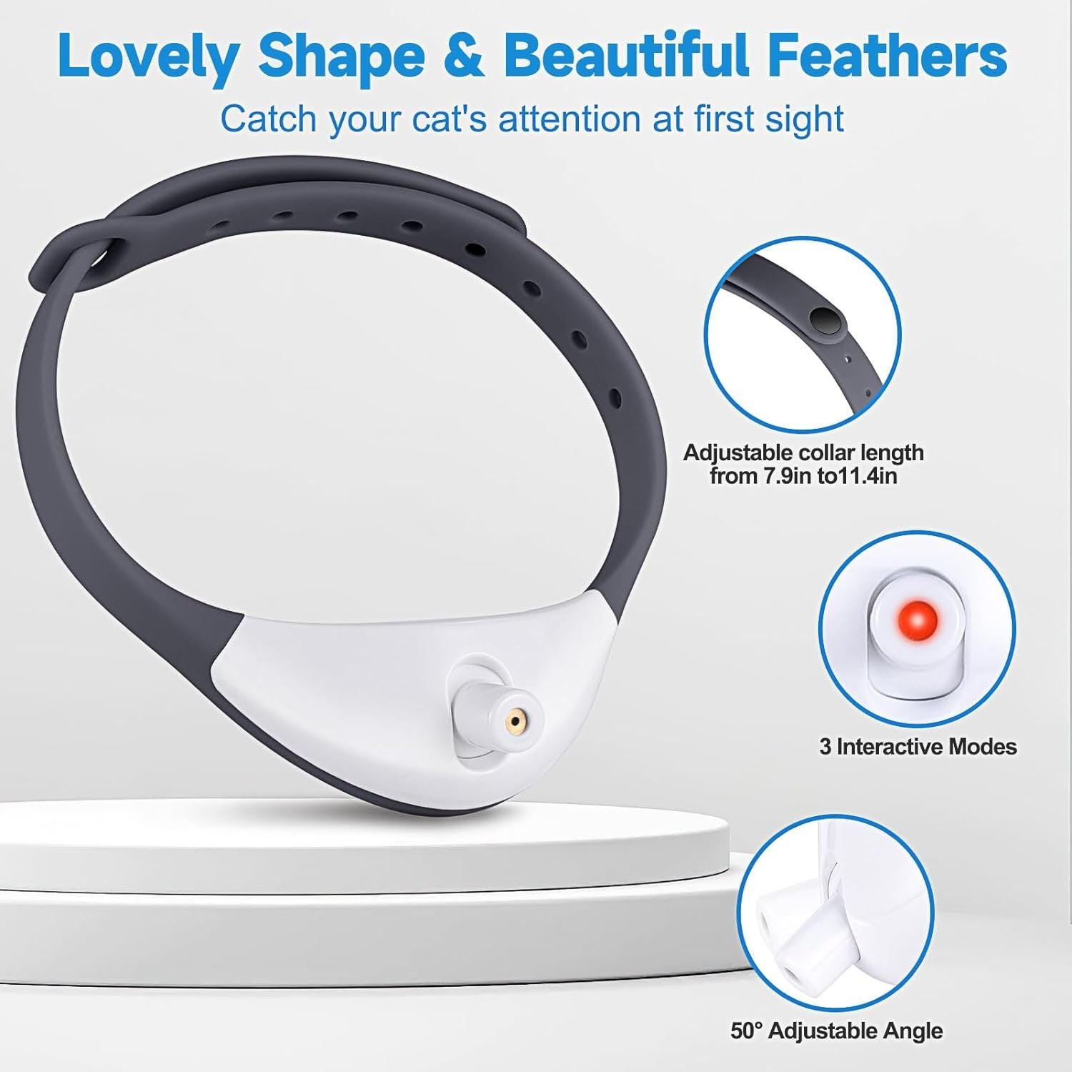 Wearable Automatic Cat Toys With LED