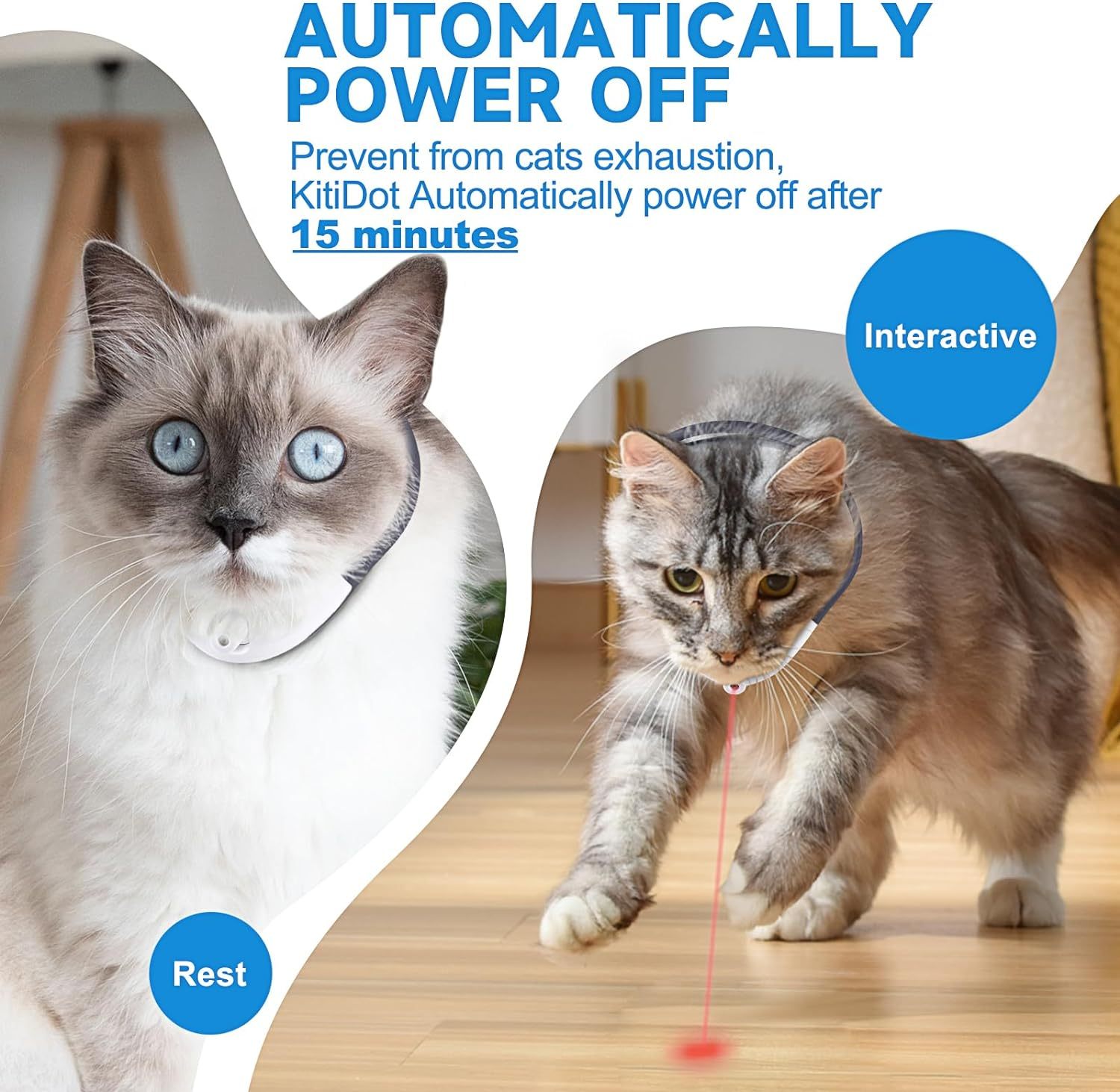 Wearable Automatic Cat Toys With LED
