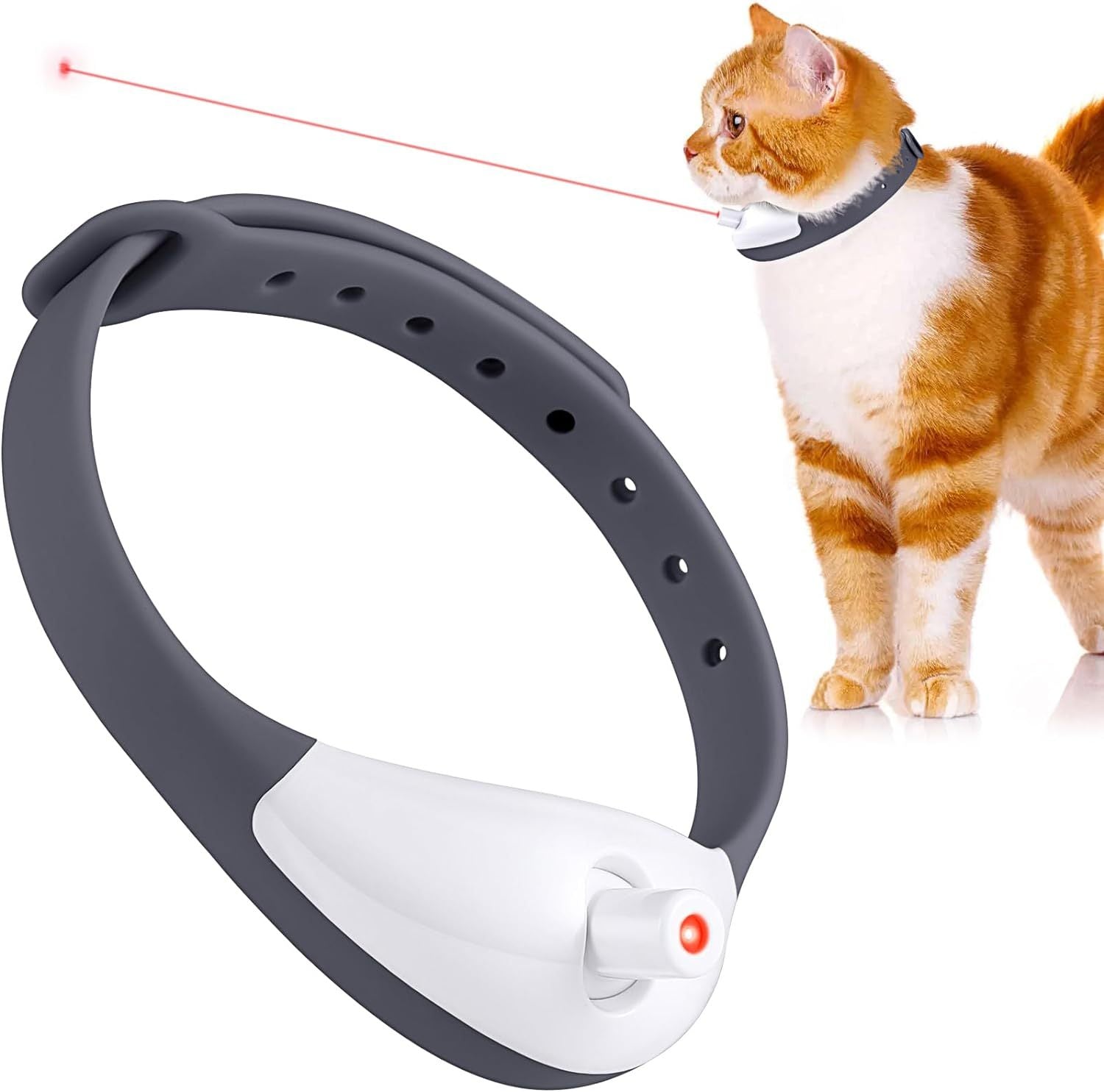 Wearable Automatic Cat Toys With LED